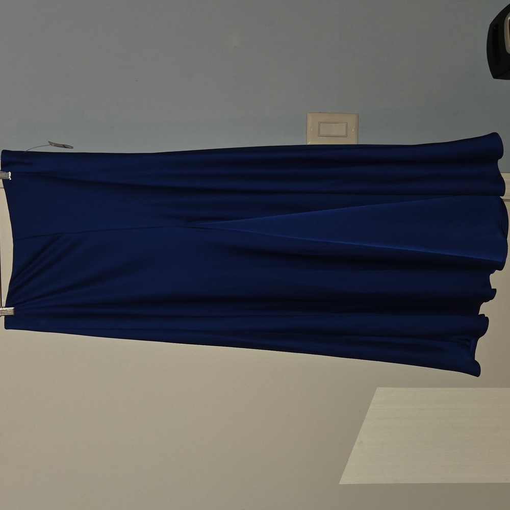 Worthington Blue A-Line Maxi Skirt Resort Wear